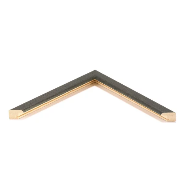 Cadre en bois sur mesure Bayswater vert olive | verre standard (2 mm)