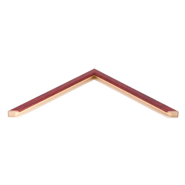 Holz Bilderrahmen Bond 10x10 cm | Bordeaux dunkel | Normalglas (2 mm)