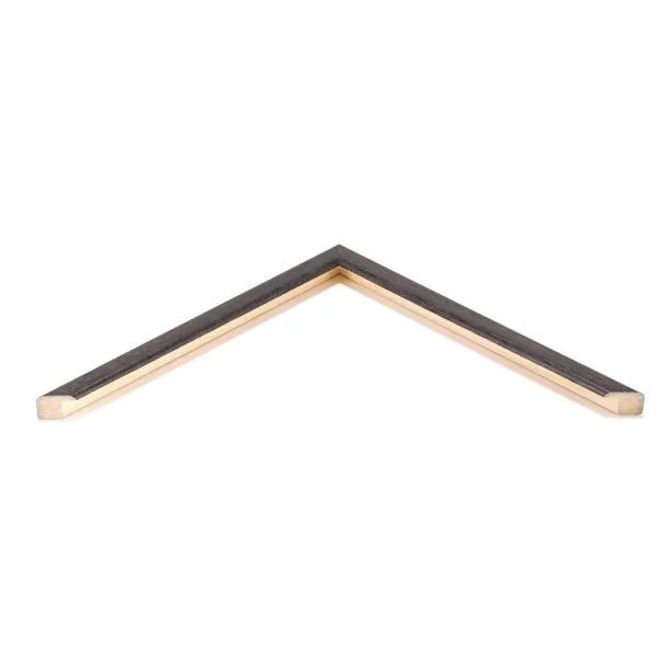 Holz Bilderrahmen Bond 10x10 cm | Schwarz | Normalglas (2 mm)