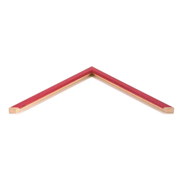Holz Bilderrahmen Zuschnitt Bond Rot | Leerrahmen (ohne Glas und Rückwand)