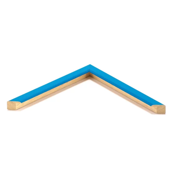 Cadre en bois Mill Hill 21x29,7 cm (A4) | bleu clair brillant | verre standard (2 mm)