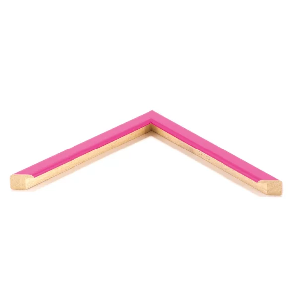 Holz Bilderrahmen Mill Hill 10x10 cm | Pink glänzend | Normalglas (2 mm)