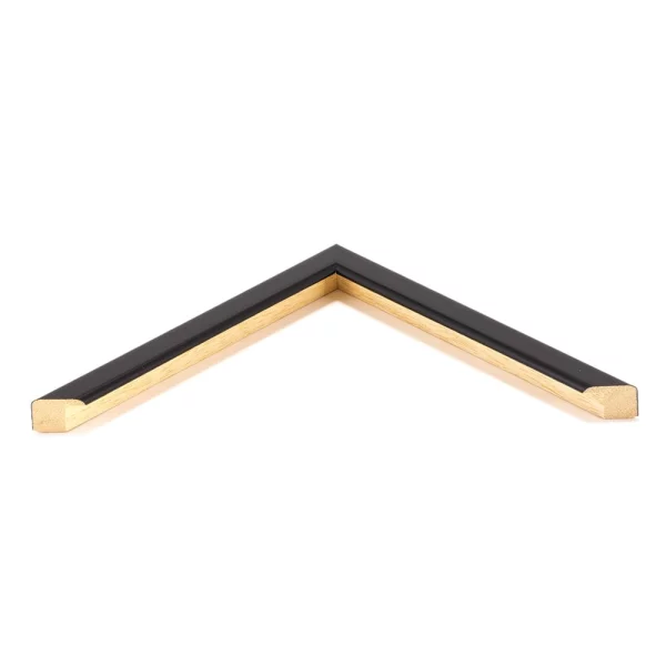 Cadre en bois sur mesure Mill Hill noir brillant | verre standard (2 mm)