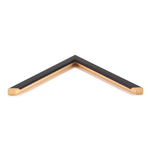 Cadre en bois sur mesure Mill Hill noir | verre standard (2 mm)