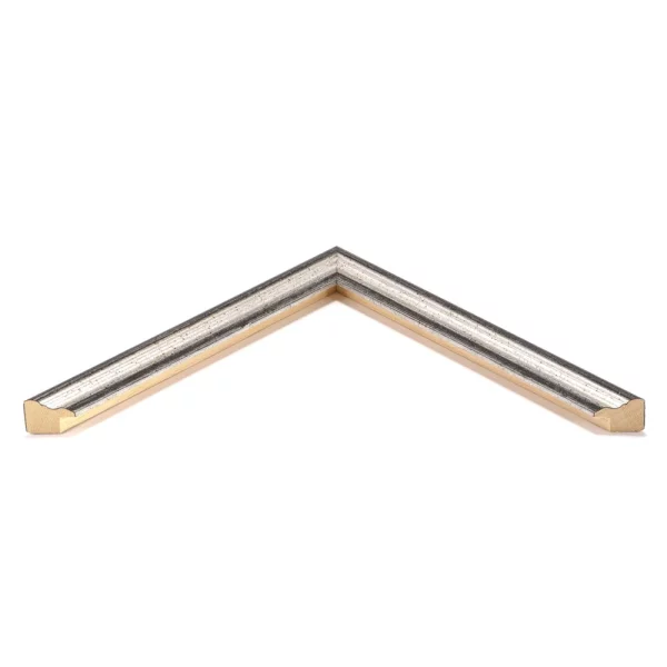 Cadre en bois sur mesure Camden Town argent | verre standard (2 mm)