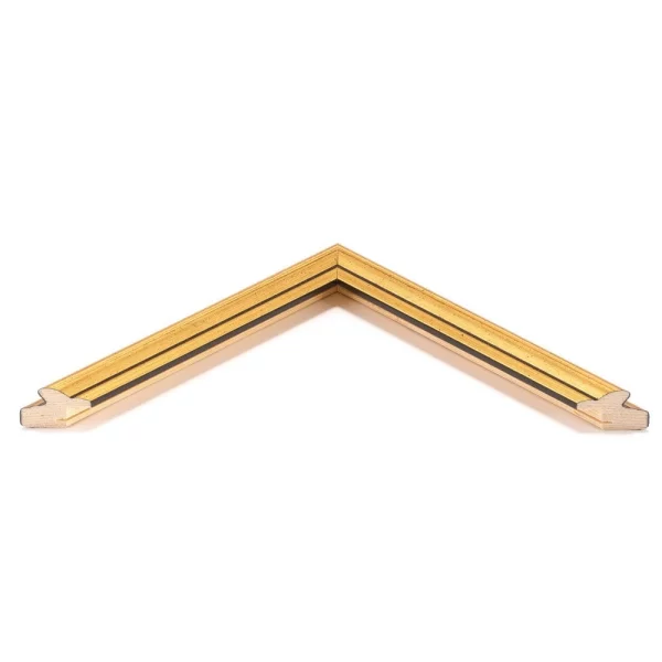 Holz Bilderrahmen Latimer 10x10 cm | Gold | Normalglas (2 mm)
