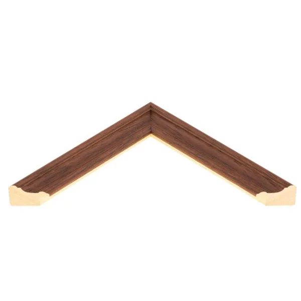 Cadre en bois sur mesure Dollis Hill brun | verre standard (2 mm)