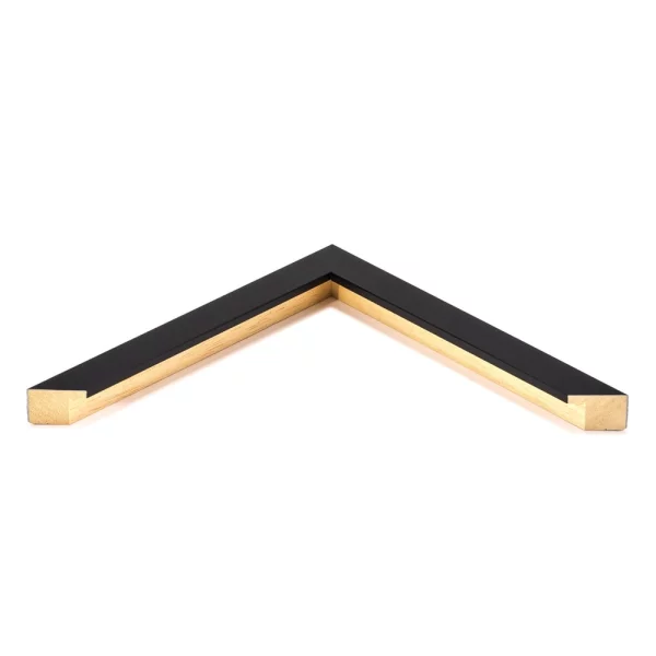 Holz Bilderrahmen Eastcote 10x10 cm | Schwarz | Normalglas (2 mm)