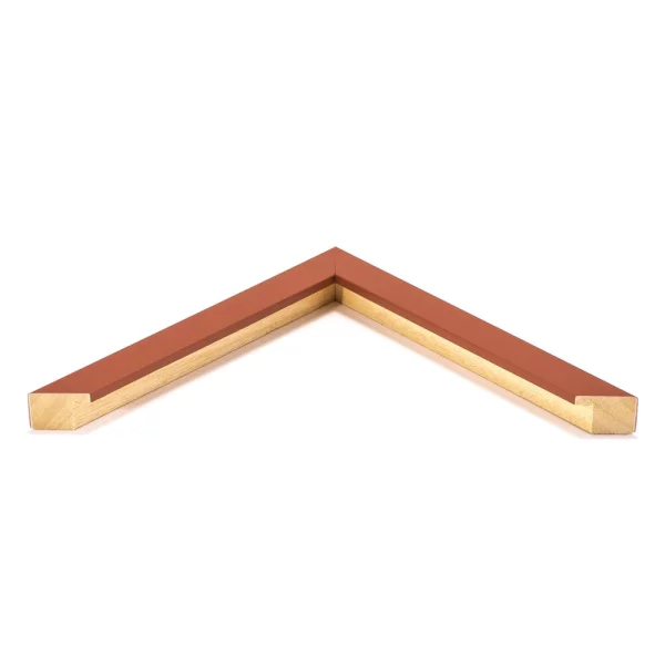 Cadre en bois sur mesure Eastcote brun | verre standard (2 mm)