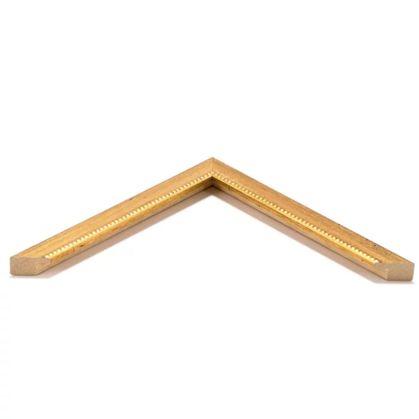 Holz Bilderrahmen Maldon 10x10 cm | Gold dunkel | Normalglas (2 mm)