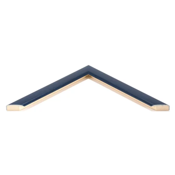 Holz Bilderrahmen Embankment 10x10 cm | Blau | Normalglas (2 mm)