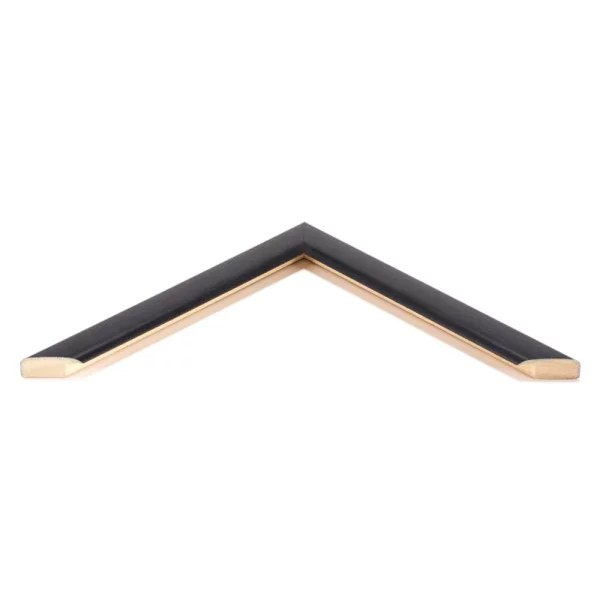 Holz Bilderrahmen Embankment 10x10 cm | Schwarz | Normalglas (2 mm)