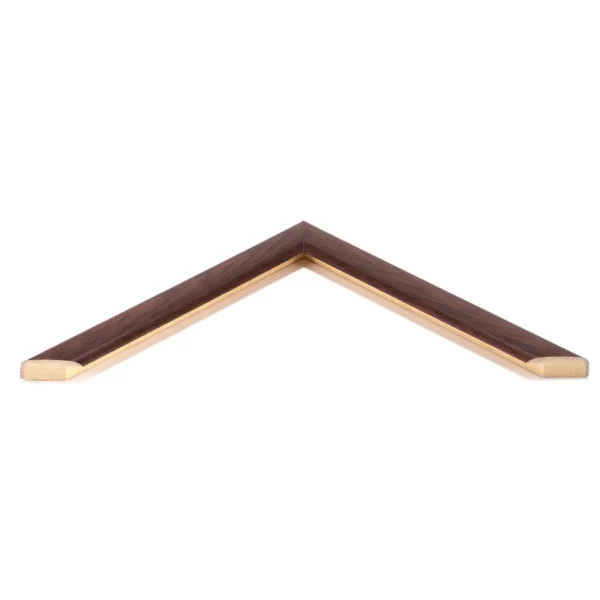 Holz Bilderrahmen Zuschnitt Binfield Dunkelbraun | Normalglas (2 mm)