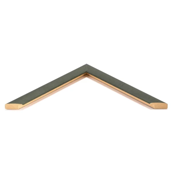 Holz Bilderrahmen Zuschnitt Binfield Grün | Normalglas (2 mm)