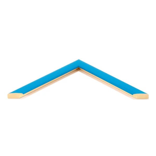 Cadre en bois sur mesure Alexandra bleu clair | verre standard (2 mm)