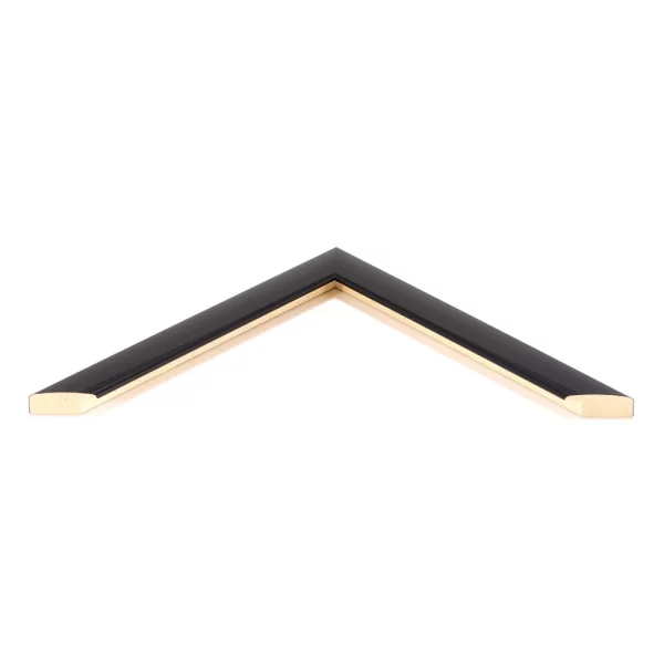 Cadre en bois sur mesure Alexandra noir | verre standard (2 mm)