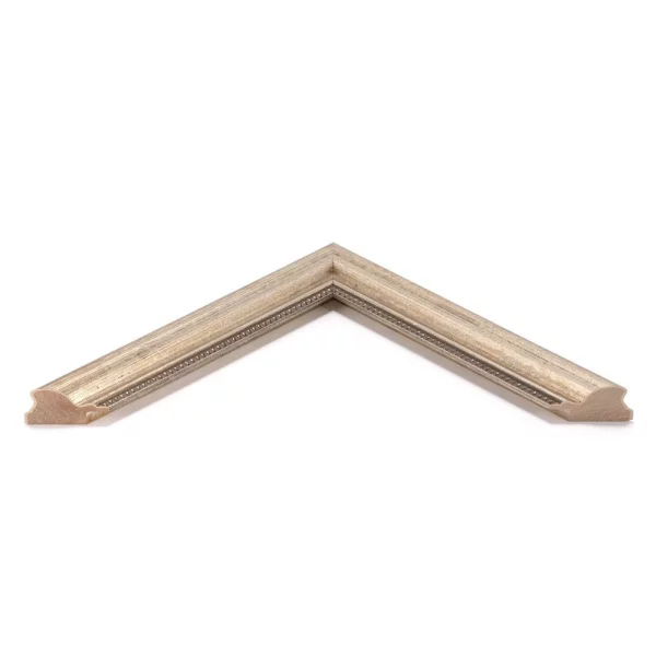 Cadre baroque sur mesure Goldhawk Road argent | verre standard (2 mm)