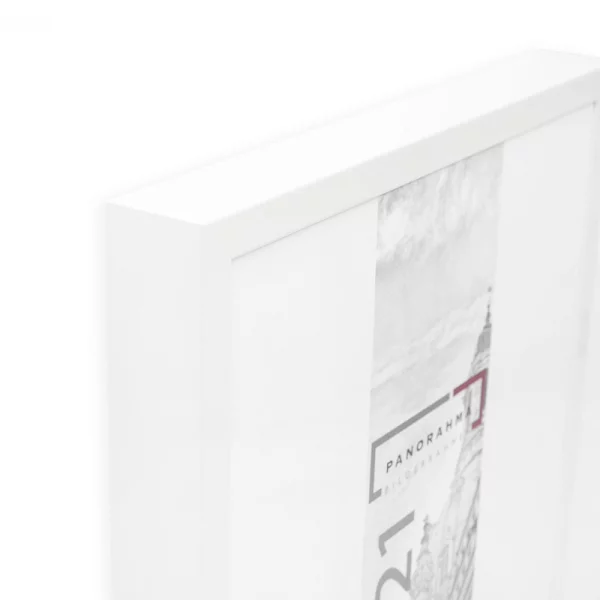 Cadre en aluminium Houston 9x13 cm | blanc mat | verre standard (2 mm)
