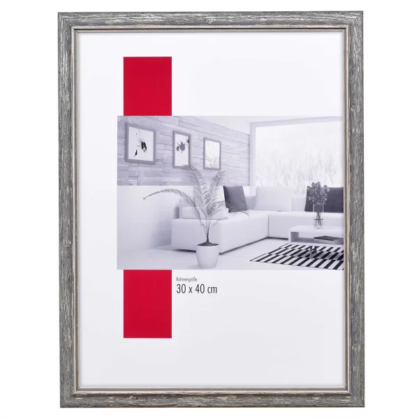 Holz-Bilderrahmen Profil 67 40x60 cm | Schwarz | Museumsglas UV 70 entspiegelt