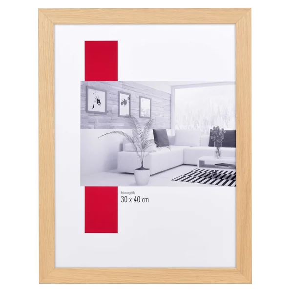 Holz-Bilderrahmen Profil 71 59,4x84,1 cm (A1) | Eiche | Normalglas (2 mm)