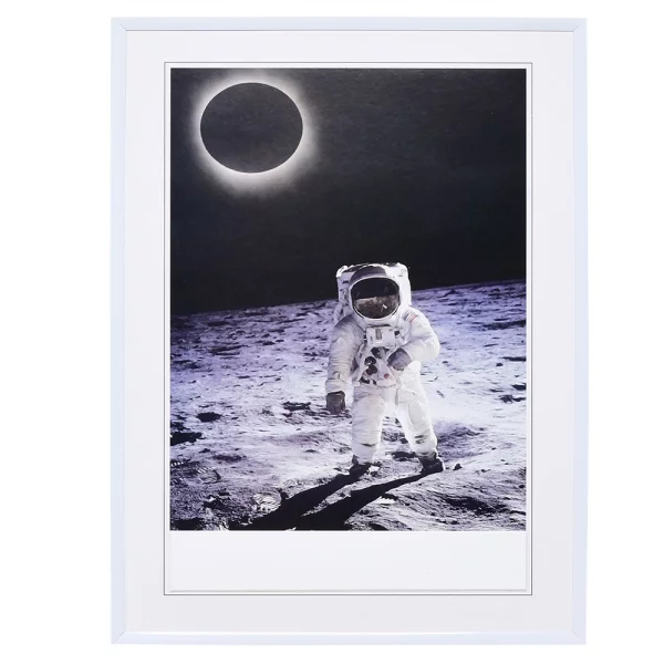 Kunststoff-Bilderrahmen Profil 1200 21x29,7 cm (A4) | weiß | Normalglas (2 mm)