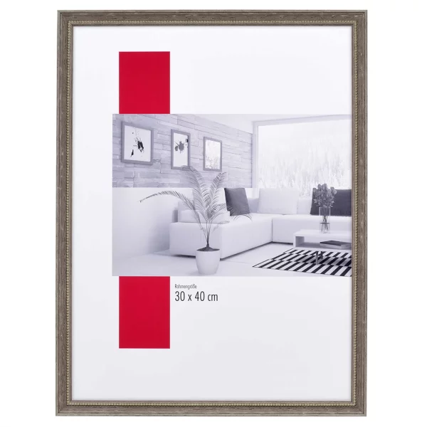 Holz-Bilderrahmen Profil 2440 15x20 cm | Braun | Normalglas (2 mm)