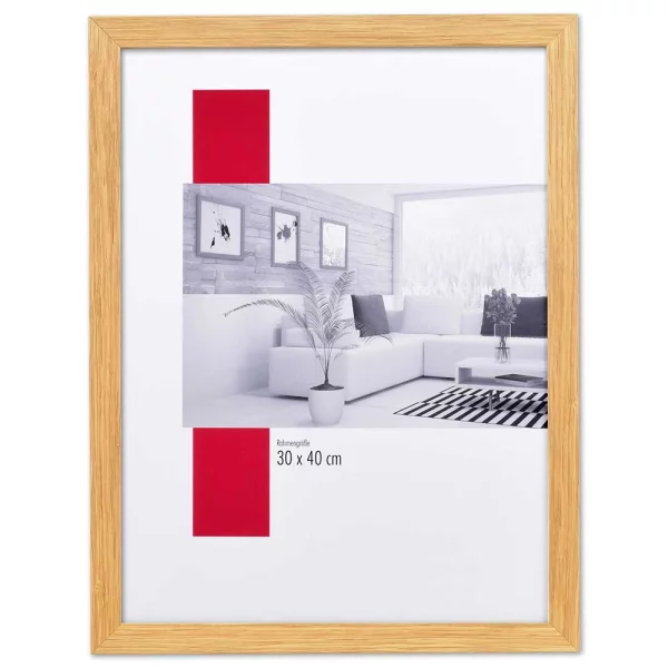 Holz-Bilderrahmen Profil 54 60x90 cm | eiche | Normalglas (2 mm)