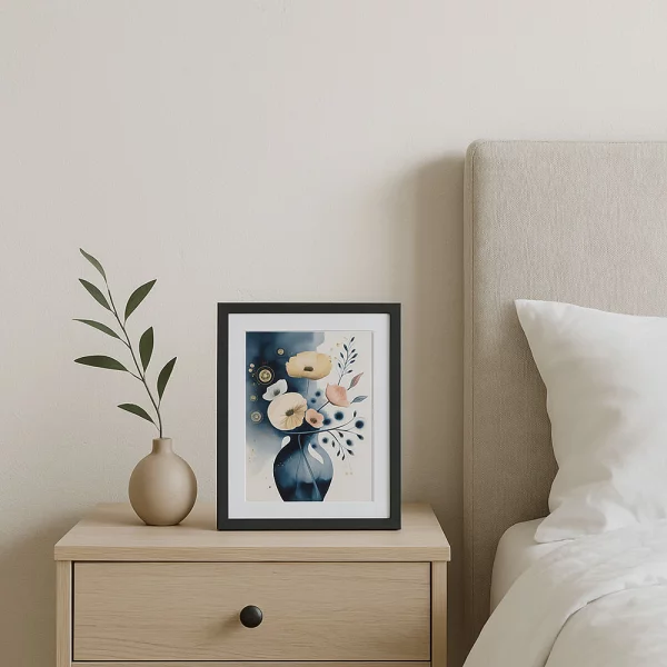 Holz-Bilderrahmen Anastasia 50x70 cm | Graphit | Kunstglas (1 mm)