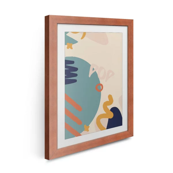Cadre en bois Pop 18x24 cm | brun | verre synthétique (1 mm)
