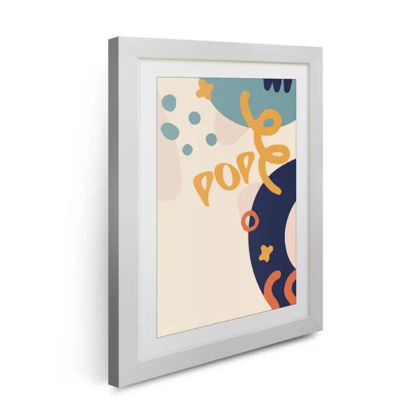 Cadre en bois Pop 10x15 cm | blanc | verre synthétique (1 mm)