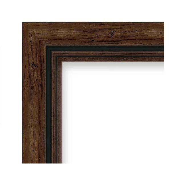 Barock Bilderrahmen Elwira 50x50 cm | eiche | Kunstglas (1 mm)
