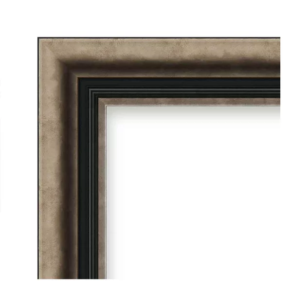 Barock Bilderrahmen Elwira 50x50 cm | silber | Kunstglas (1 mm)