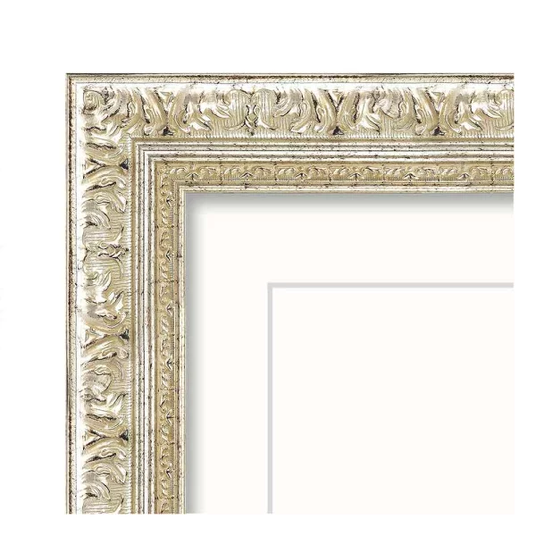 Cadre baroque Natalia 15x20 cm | argent | verre synthétique (1 mm)