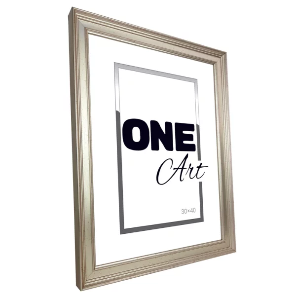 Kunststoffrahmen Zielnik 10x15 cm | Silber | Kunstglas (1 mm)