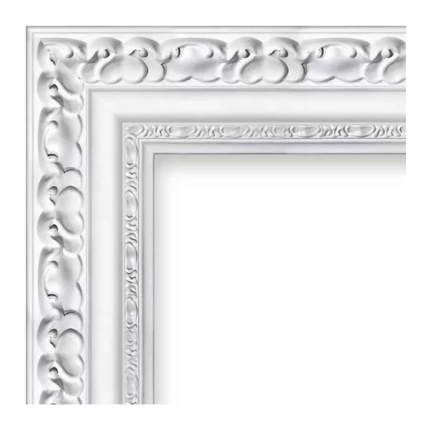 Cadre baroque Josephine 15x20 cm | blanc | verre synthétique (1 mm)