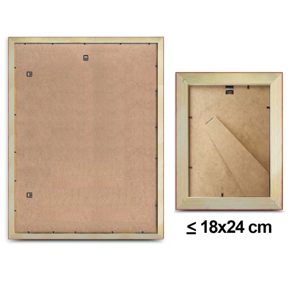 Cadre en bois Batino 10x15 cm | naturel | verre synthétique (1 mm)