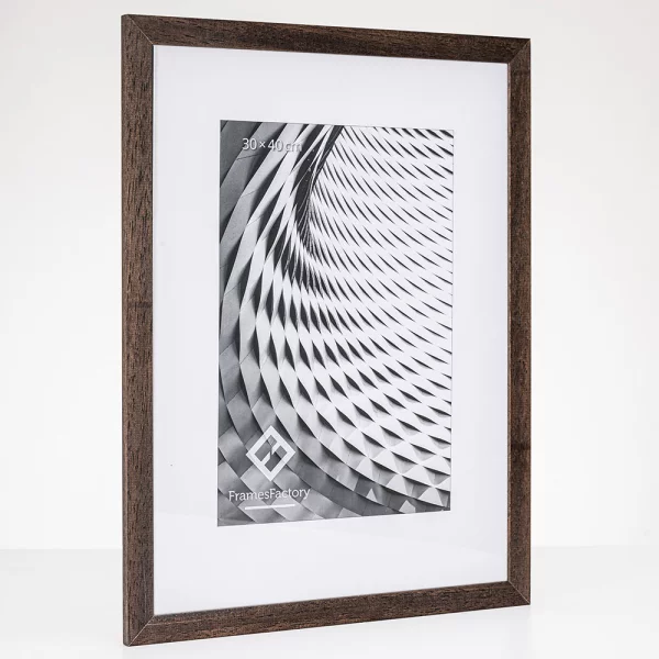 Cadre en bois Batino 15x20 cm | brun | verre synthétique (1 mm)
