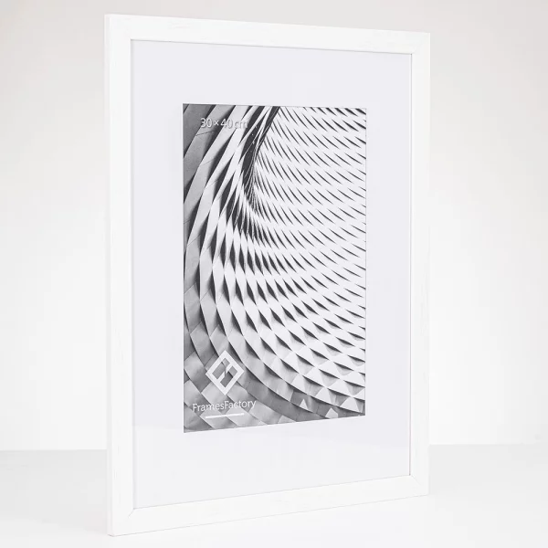 Cadre en bois Batino 10x15 cm | blanc | verre synthétique (1 mm)