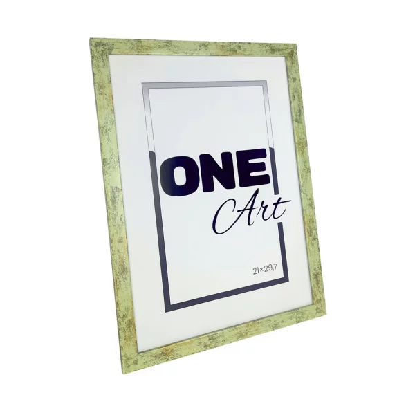 Kunststoff-Bilderrahmen California 10x15 cm | grün | Kunstglas (1 mm)