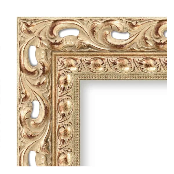 Cadre baroque Donna 15x20 cm | argent | verre synthétique (1 mm)
