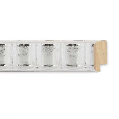Holz Bilderrahmen Glamour 10x15 cm | weiß | Kunstglas (1 mm)