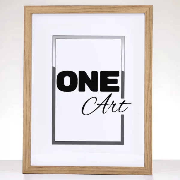 Cadre en bois Hekla (MDF) 18x24 cm | chêne | verre synthétique (1 mm)