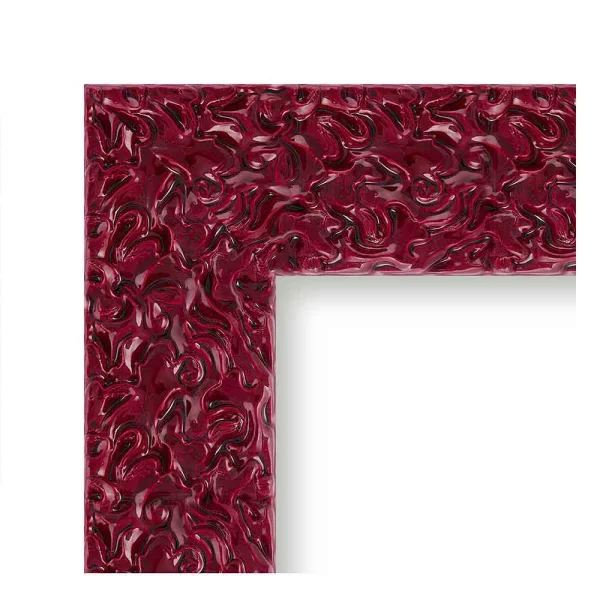 Cadre baroque Julia 15x20 cm | rouge | verre synthétique (1 mm)