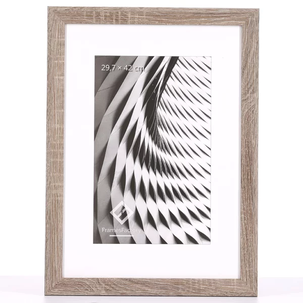 Cadre en bois Katla (MDF) 10x15 cm | brun clair | verre synthétique (1 mm)