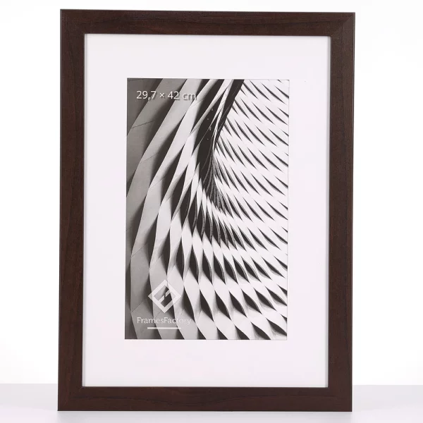 Cadre en bois Katla (MDF) 10x15 cm | wengé | verre synthétique (1 mm)