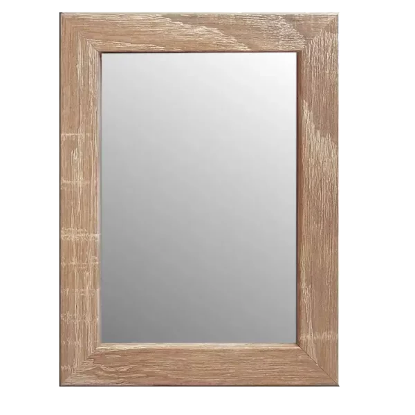 Miroir mural Katla (MDF) 40x40 cm | wengé | miroir (2 mm)