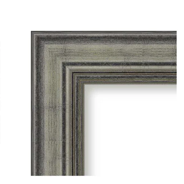 Barock Bilderrahmen Greta 42x59,4 cm (A2) | graphit | Kunstglas (1 mm)