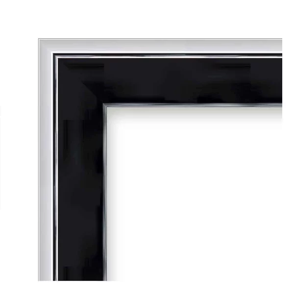 Cadre baroque Marta 15x20 cm | noir | verre synthétique (1 mm)