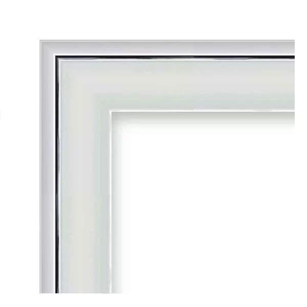 Cadre baroque Marta 15x20 cm | blanc | verre synthétique (1 mm)