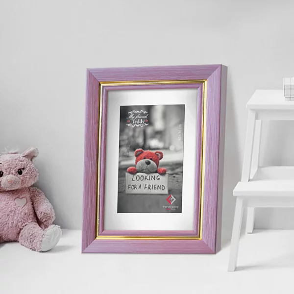 Cadre en plastique Oklahoma 10x15 cm | rose | verre synthétique (1 mm)